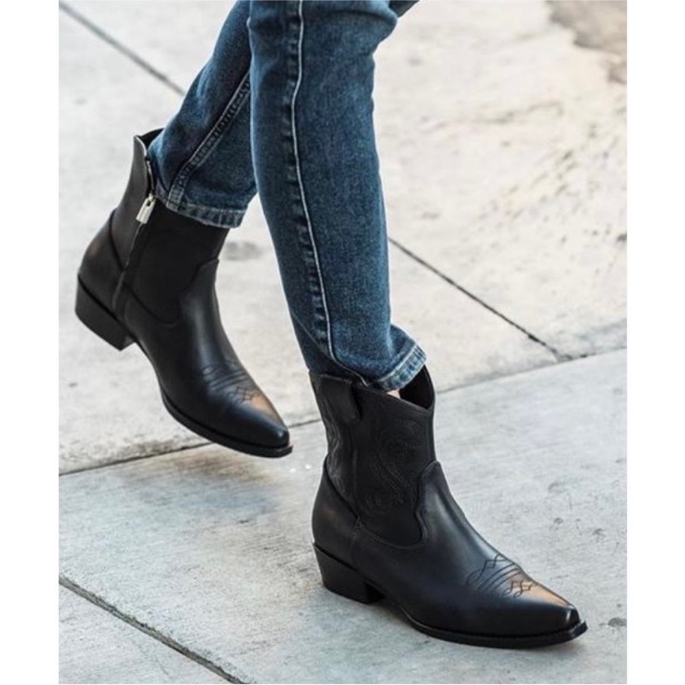 Anine Bing Elton Boot in black (western)37/7 - Picture 4 of 11